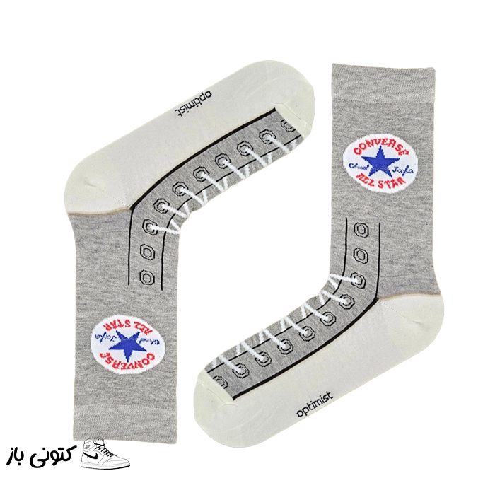 all-star-cotton-top-stockings جوراب ساقدار رویه کتونی آل استار