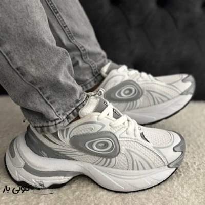 کتونی مردانه بالنسیاگا توربو سفید نقره ای