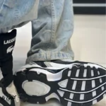 کتونی مردانه لاگوست سفید مشکی