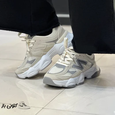 کتونی زنانه نیوبالانس ۹۰۶۰ کرم طوسی سایز ۳۷ تا ۴۰