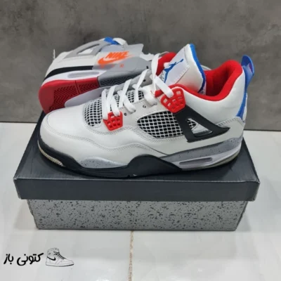 نایک ایر جردن ۴ سفید وات دِ فور