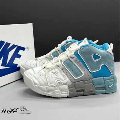 نایک ایر آپتمپو سفید طوسی آبی