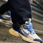 کتونی مردانه نایک v2k plus آبی نقره ای