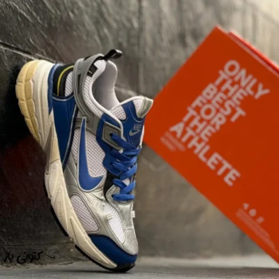 کتونی مردانه نایک v2k plus آبی نقره ای