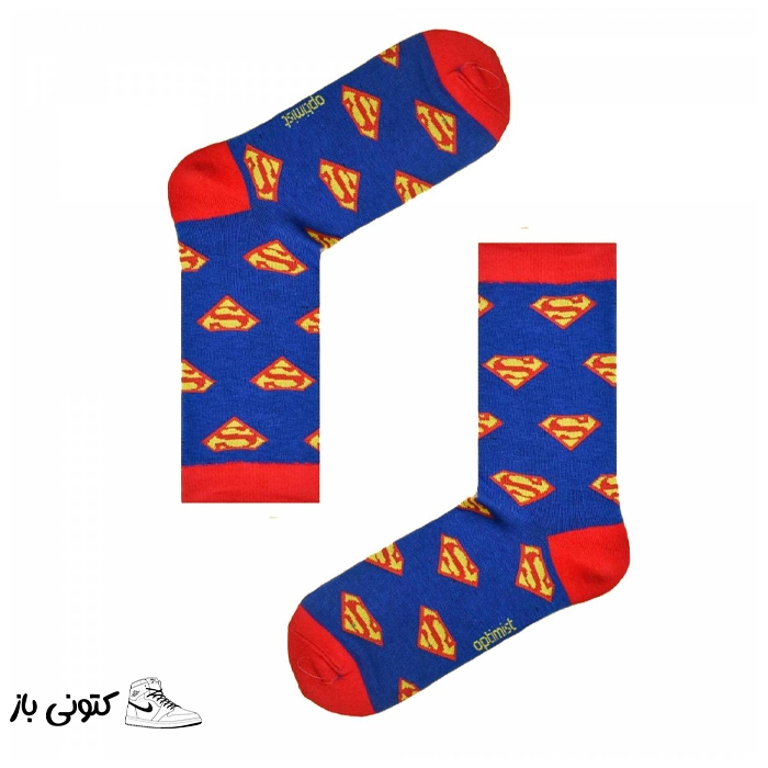 superman-socks جوراب ساقدار سوپرمن