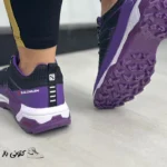 کتونی زنانه رانینگ سالامون مشکی بنفش سایز ۳۹