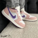 کتونی زنانه نایک جردن ۱ صورتی بنفش - تصویر 4