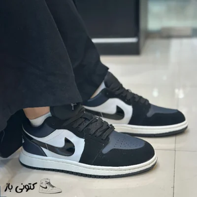 کتونی زنانه نایک جردن ۱ مشکی سرمه ای