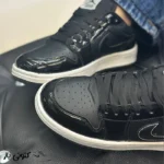 کتونی زنانه نایک جردن ۱ ورنی مشکی