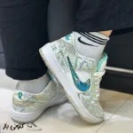 کتونی زنانه نایک دراگون سفید سبز - تصویر 3