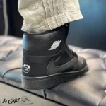 کتونی مردانه نایک ترویس ساقدار مشکی - تصویر 2