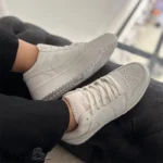 کتونی مردانه نایک جردن ۱ سفید - تصویر 2