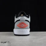 کتونی خارجی مردانه نایک ایر جردن وان Jordan 1 Low SE White Fire Red Black Matte Silver - تصویر 3