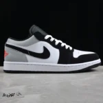 کتونی خارجی مردانه نایک ایر جردن وان Jordan 1 Low SE White Fire Red Black Matte Silver