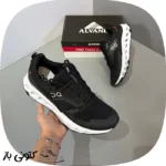کتونی On Running Qc🇨🇭 مردانه مشکی سفید
