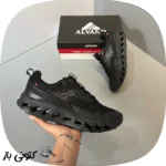 کتونی On Running Qc🇨🇭 مردانه مشکی کامل
