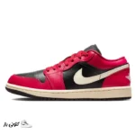 کتونی خارجی زنانه نایک ایر جردن وان میستیک Air Jordan 1 Low Mystic Hibiscus Black