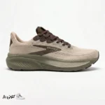 کتونی خارجی مردانه بروکس گوست 17 کرم قهوه‌ای سبز زیتونی Brooks Ghost 17 Gray/Brown/Olive