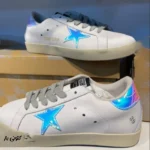 کتونی خارجی زنانه گلدن گوس Golden Goose Super-Star Leather glitter