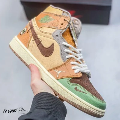 کتونی خارجی مردانه نایک ایر جردن وان وودو Jordan 1 High OG Zion Williamson Voodoo