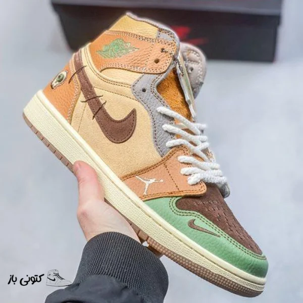 کتونی خارجی مردانه نایک ایر جردن وان وودو Jordan 1 High OG Zion Williamson Voodoo