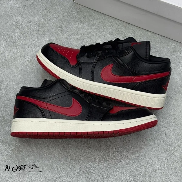 کتونی خارجی زنانه نایک جردن وان لو Jordan 1 Low Bred Sail Women’s