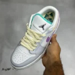 کتونی خارجی زنانه جردن وان لو مولتی کالر ساشیکو Jordan 1 Low Multi-Color Sashiko - تصویر 3