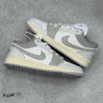 کتونی خارجی زنانه نایک جردن وان لو اسموک گری الفنت Jordan 1 Low PRM Smoke Grey Elephant