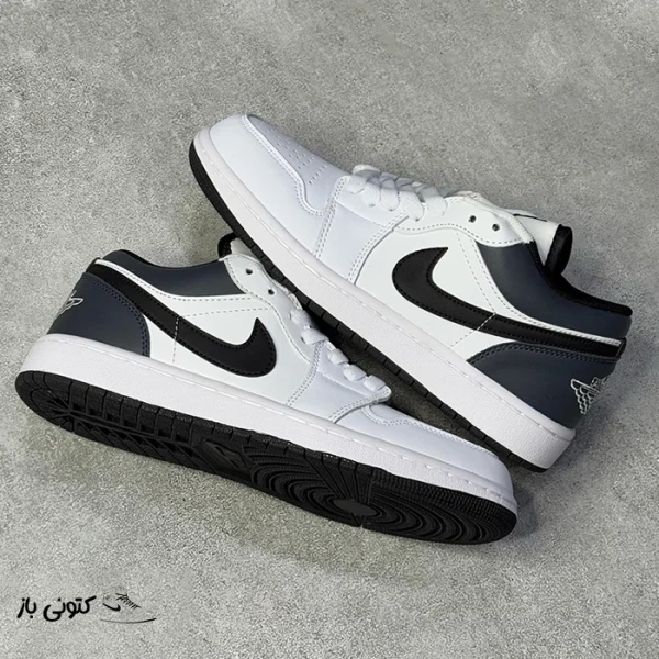 کتونی خارجی یونیسکس نایک جردن وان لو Jordan 1 Low White Black
