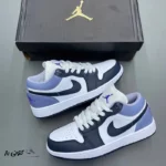 کتونی خارجی یونیسکس نایک ایر جردن وان لو ایندیگو Jordan 1 Low White Indigo Haze - تصویر 3