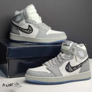 کتونی خارجی مردانه نایک جردن وان دیور Jordan 1 Retro High Dior