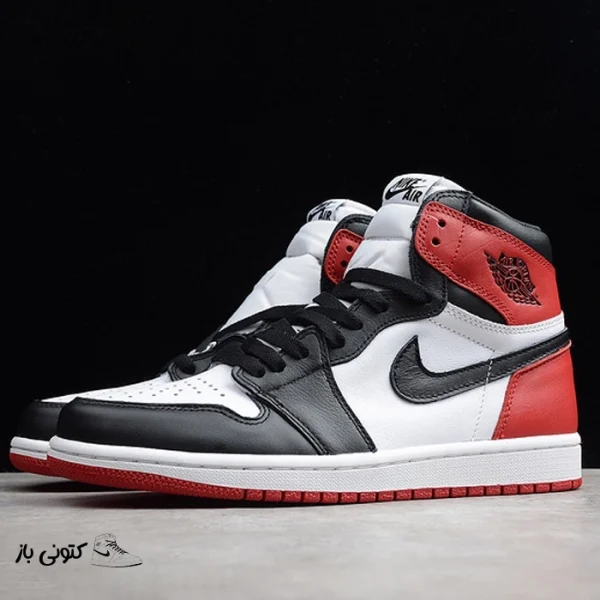 کتونی خارجی یونیسکس نایک ایر جردن وان Jordan 1 Retro High Satin Black Toe
