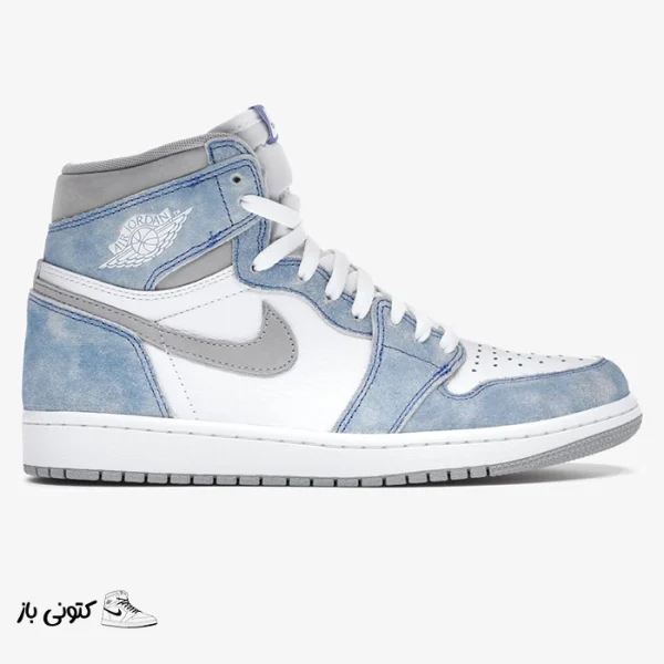 کتونی خارجی یونیسکس نایک جردن وان رترو Jordan 1 Retro Hyper Royal Smoke Grey