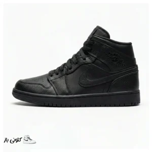 کتونی خارجی یونیسکس جردن وان مشکی ساقدار Jordan 1 Retro OG Black