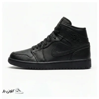 کتونی خارجی یونیسکس جردن وان مشکی ساقدار Jordan 1 Retro OG Black