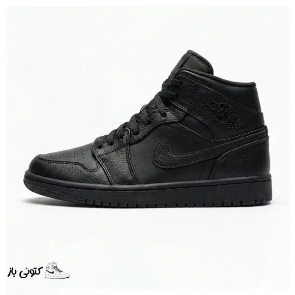 کتونی خارجی یونیسکس جردن وان مشکی ساقدار Jordan 1 Retro OG Black
