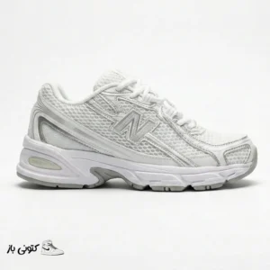 کتونی خارجی زنانه نیوبالانس 740 سفید سیلور متالیک New Balance 740