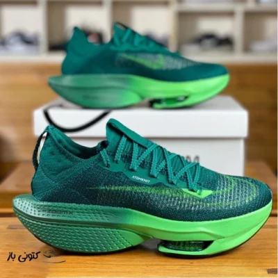 کتونی خارجی مردانه نایک زوم آلفافلای نکست Nike Air Zoom Alphafly Next% 2 Dark Green سبز تیره