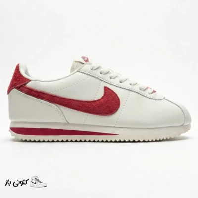 کتونی خارجی زنانه نایک کورتز ولنتاین سفید قرمز Nike Cortez SE Valentine’s Day FZ5167-133
