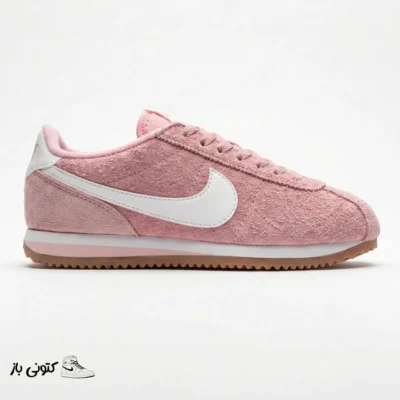 کتونی خارجی زنانه نایک کورتز صورتی سفید Nike Cortez Vintage Pink Foam FJ2530-600