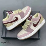 کتونی خارجی زنانه نایک ایر جردن وان لو Nike Jordan 1 Low Dark Pony Smoky Mauve - تصویر 3
