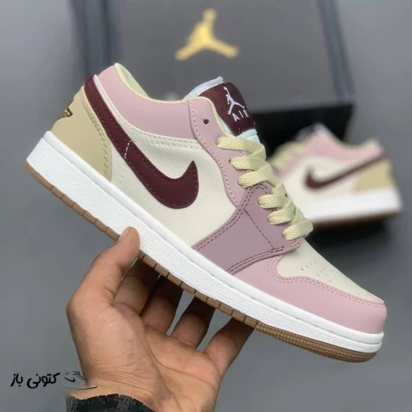 کتونی خارجی زنانه نایک ایر جردن وان لو Nike Jordan 1 Low Dark Pony Smoky Mauve