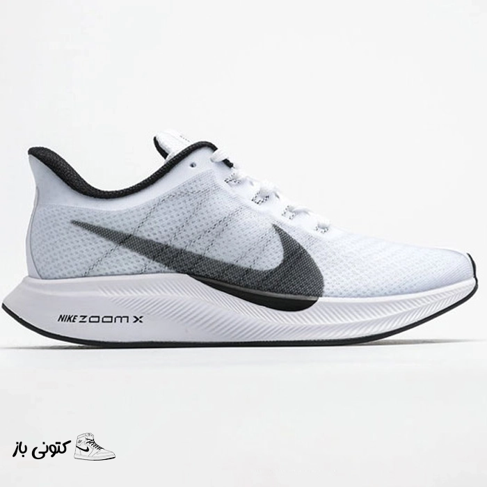 Nike Zoom Pegasus 35 Turbo White کتونی خارجی زنانه نایک زوم ایکس مخصوص دویدن Nike Zoom Pegasus 35 Turbo سفید - تصویر 1