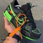 کتونی خارجی مردانه نایک آف وایت رابر Off-White x Nike Rubber Dunk Green Strike Black - تصویر 3