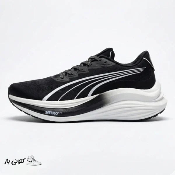 کتونی خارجی مردانه پوما مگ مکس نیترو مشکی سفید PUMA MagMax Nitro Black White 310088-01