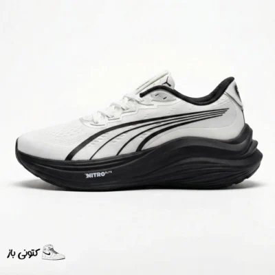 کتونی خارجی مردانه پوما مگ مکس نیترو سفید مشکی PUMA MagMax Nitro white black