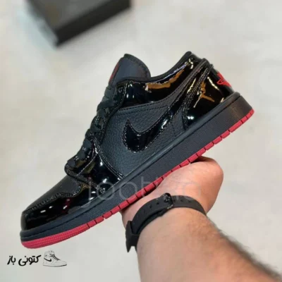کتونی خارجی یونیسکس نایک جردن وان لو Jordan 1 Low SE مشکی قرمز