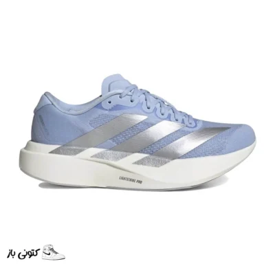 کتونی خارجی مردانه آدیداس آدیداس آدیزیرو آبی نقره ای سفید adidas Adizero Evo SL Glow Blue JS4453