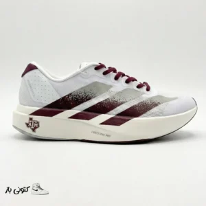 کتونی خارجی مردانه آدیداس آدیزیرو سفید زرشکی خاکستری adidas Adizero Evo SL Texas A&M JQ4566