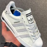 کتونی خارجی مردانه آدیداس سوپر استار سیاه سفید adidas superstar x neighborhood white black - تصویر 3